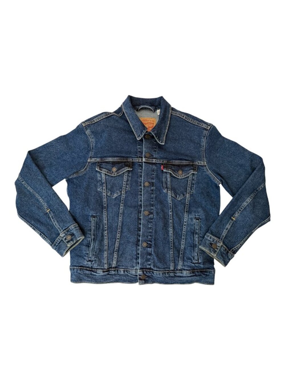 Levi's Men's Original Trucker Denim Jacket Size M Dark Indigo Wash 72334